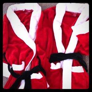 Mr. & Mrs. Claus Christmas robes (2)